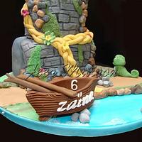 Rapunzel ou raiponce cake