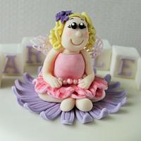 Flower Fairy Christening Cake