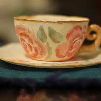 Gum paste teacup and saucer