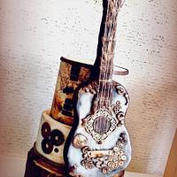 Guitar cake Guitar cake