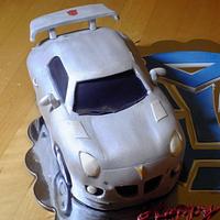 Transformers Jazz and Bumblebee Cake