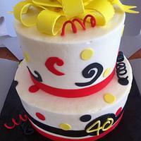 40th bday cake