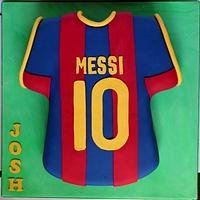 Messi Football Shirt Cake