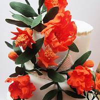 "Orange dream" wedding cake