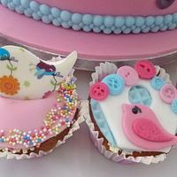 Birdie cupcakes