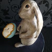 Easter bunny with a special message