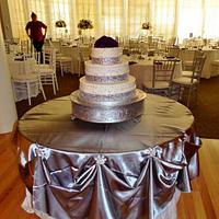 Elegant Bling wedding cake