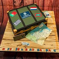 Travelling Trunk cake