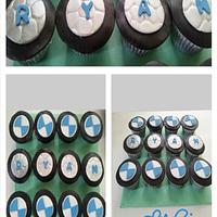 Steelers Cake & BMW cupcakes