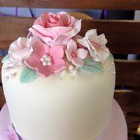 Pretty pastel wedding cake