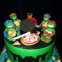 Ninja turtles and sponge bob 