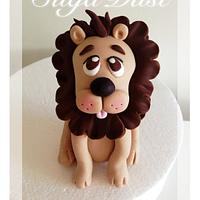 Cute Lion Cake Topper