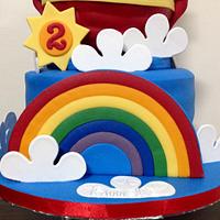 2nd Birthday Noah's Ark Cake