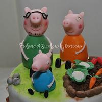 Peppa Pig and family...