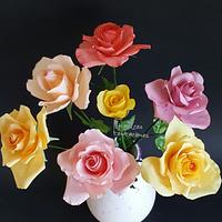Bouquet of sugar roses