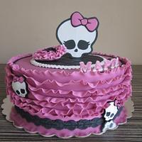 Monster High Ruffle Cake