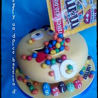 M&M's cake for Salvo