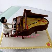 Piano Serenade Wedding Cake