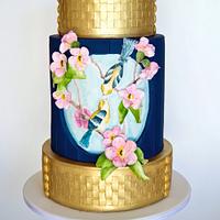 'Love Birds' Wedding Cake