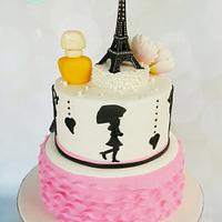 Parisian Birthday Cake