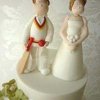 Cricketer wedding cake