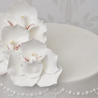 Elata (Holy Ghost) orchid wedding cake