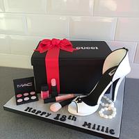 Shoe box cake 