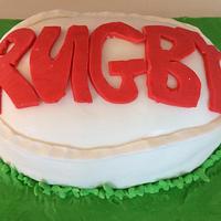 Rugby Ball cake!