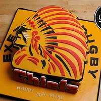 Exeter Chief's Fan Birthday Cake 