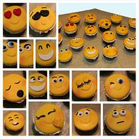 Happy Emoticons Cupcakes
