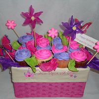 Girly Cupcake Bouquet