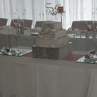 "Bling" Wedding cake