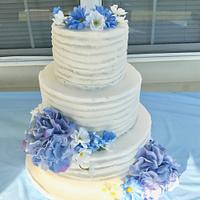 End of Summer Wedding Cake
