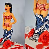 Pin up girl cake