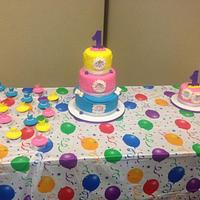 1st birthday princess cake
