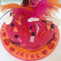 21st Birthday cake for a Fashionista