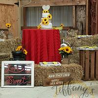 Rustic Barn Wedding Cake 