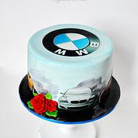 BMW birthday cake