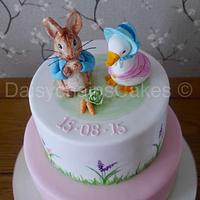 Beatrix Potter christening cake
