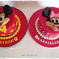 Minnie/Mickey Cakes