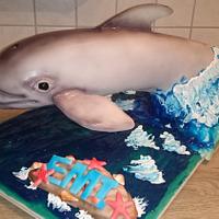 3D dolphin cake