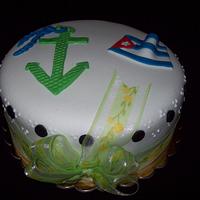 Cuban Flag Cake