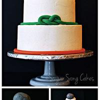 Rock Climbing Wedding Cake