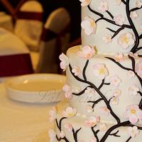 Cherry Blossom Wedding cake 