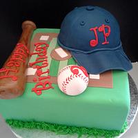 Baseball themed cake