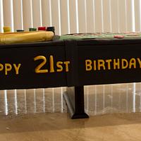 Roulette 21st Birthday Cake