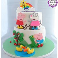 Peppa Pig - cake by BakedbyBeth - CakesDecor