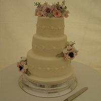 Country Garden Wedding Cake
