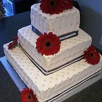 3 Tiered Quilted Wedding Cake