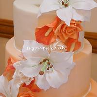 Orange ombre cake